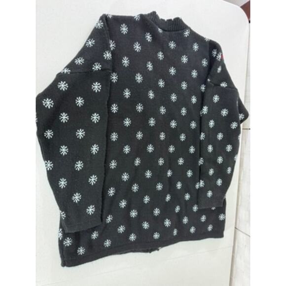 VINTAGE"NUTCRACKER" Teddy Bear,Button Up, Cardigan Sweater, Grandma,Classic,Ugly - Picture 10 of 10